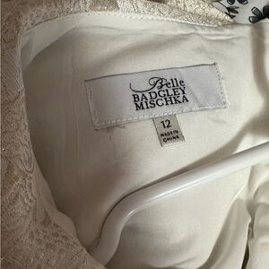 Belle Badgley Mischka Cream Dress